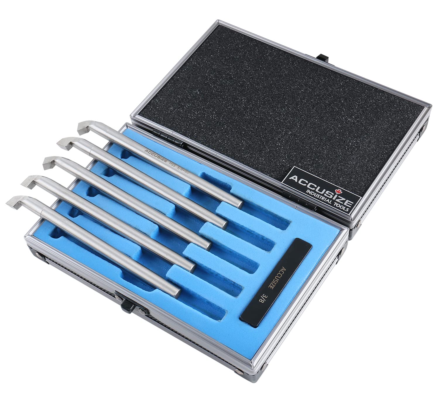 Accusize Industrial Tools 3/8 inch 6 pcs H.S.S. Internal Threading and Boring Tool Set, 2663-2003