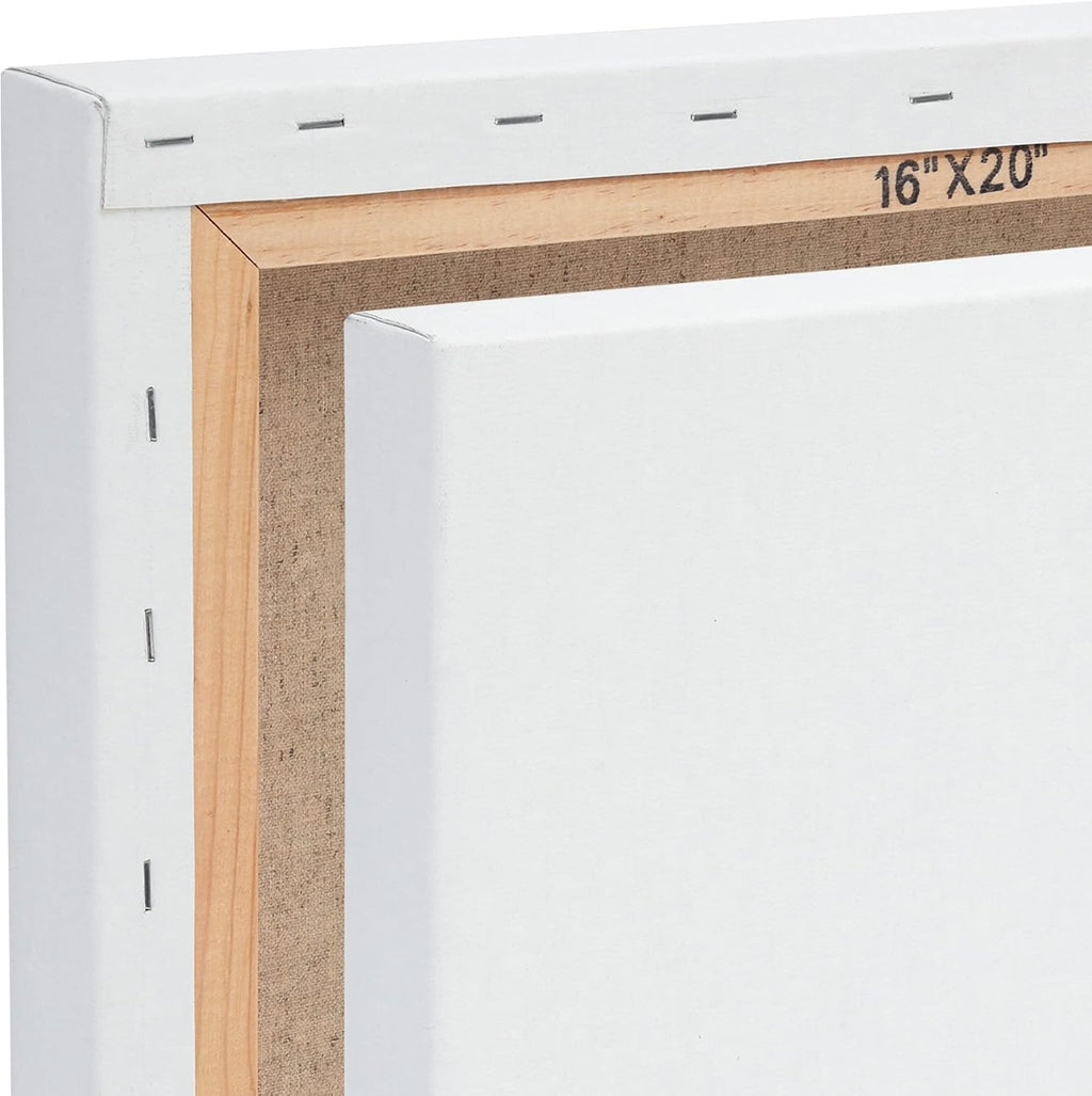 Centurion DLX Acrylic Primed Linen Stretched Canvases - 1.5' Deep Acrylic Primed Linen Canvas for Artists, Acrylics, Painting, Professionals, & More! - [3 Pack - 36x36]