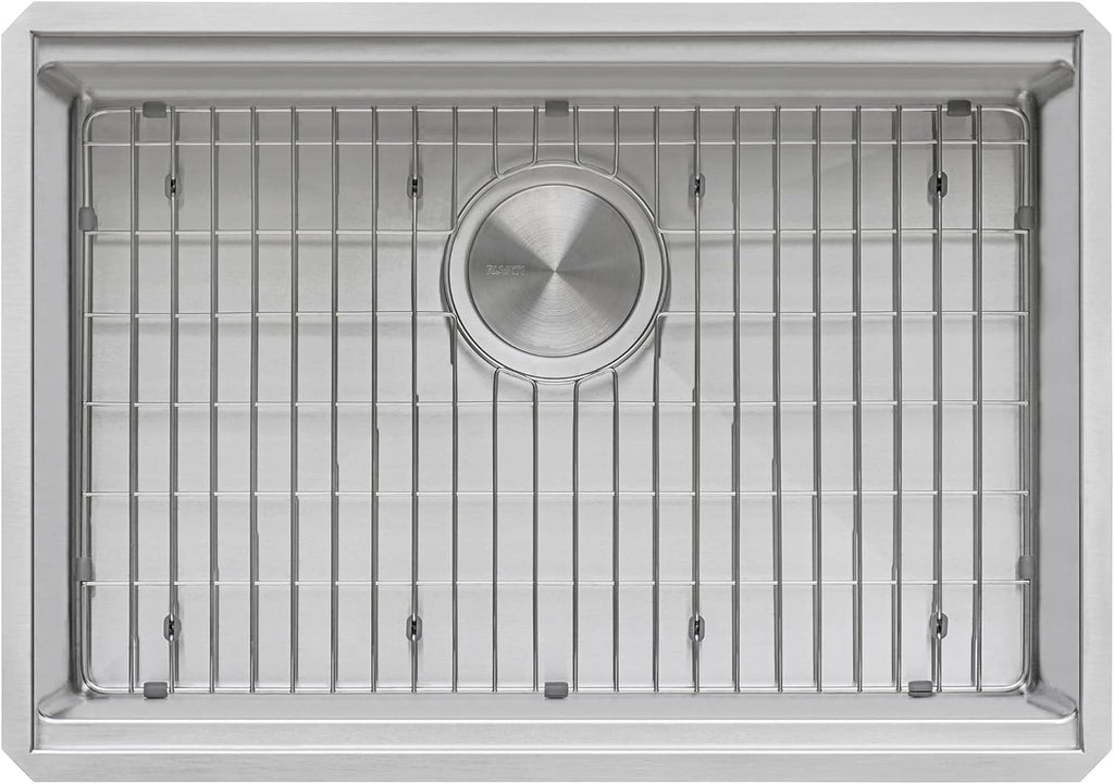 Ruvati 27-inch Undermount Rounded Corner Workstation Kitchen Sink Single Bowl – 16 Gauge Stainless Steel Kitchen Sinks with Brushed Finish hides scratches, Easy-to-Clean - RVH8327