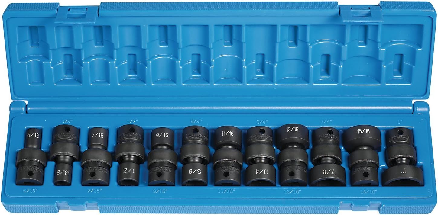 Grey Pneumatic (1212U) 3/8' Drive 12-Piece 6-Point Socket Set