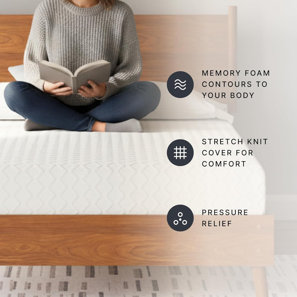 Signature Design by Ashley Chime Memory Foam 12' California King Mattress with Thick Memory and Support Foam for Pressure Relief, Fiberglass Free, Mattress In A Box