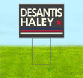 Desantis Haley 2024 (18' x 24') Yard Sign, Quantity Discounts, Multi-Packs, Includes Metal Step Stake, Bandit, New, Advertising, USA | Election, Political, Republican, Vote