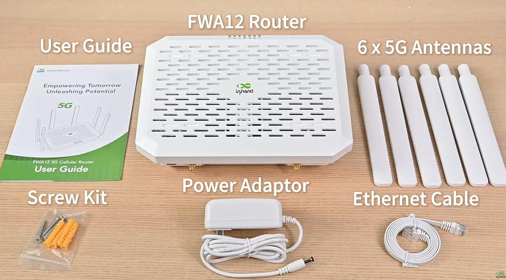 InHand Networks 5G Router BE4200 WiFi 7 Cellular Router,Certified by Verizon,AT&T,T-Mobile,Dual SIM Failover, AI-Driven Cloud Managed,2x2.5GbE Ports,Internet for RV,Mobile Business,Rural Home & Office