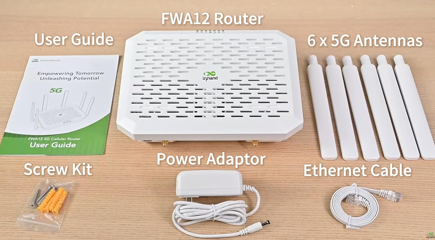 InHand Networks 5G Router BE4200 WiFi 7 Cellular Router,Certified by Verizon,AT&T,T-Mobile,Dual SIM Failover, AI-Driven Cloud Managed,2x2.5GbE Ports,Internet for RV,Mobile Business,Rural Home & Office