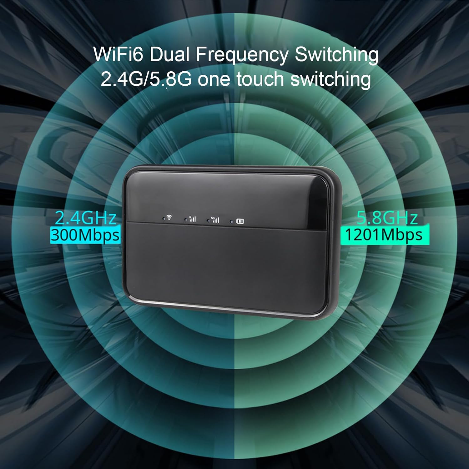 5G Mobile Hotspot Portable High Speed 2.77Gbps WiFi 6 IP54 Rugged 16 Devices 5G Router Support for Travel