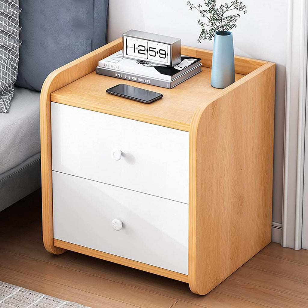 Nightstand Bedside Furniture Storage Cabinet Two-Layer Simple Nightstand for Home Bedroom Bedside Cabinet Side Table Night Stand Nightstand Present Full of Stars