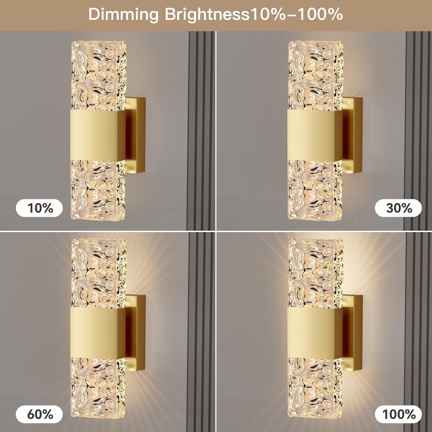 camuucci Battery Operated Wall Sconce Rechargeable Battery Powered 12000mAh Wall Light Indoor Not Hardwired Wall Lamp Fixtures for Bedroom Living Room 2Pack