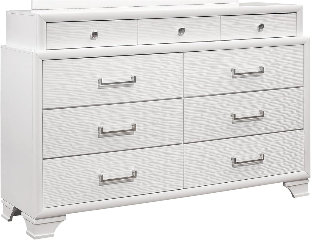 White 5PC Full Bedroom Set UZ168