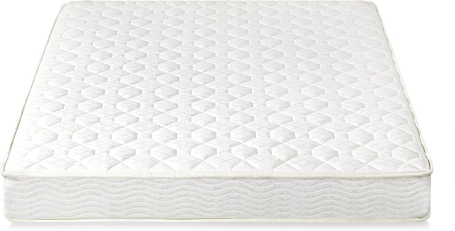 Best Price Mattress 8 Inch Tight Top Innerspring Hybrid Mattress - Comfort Foam Top with Bonnell Spring Base, King White