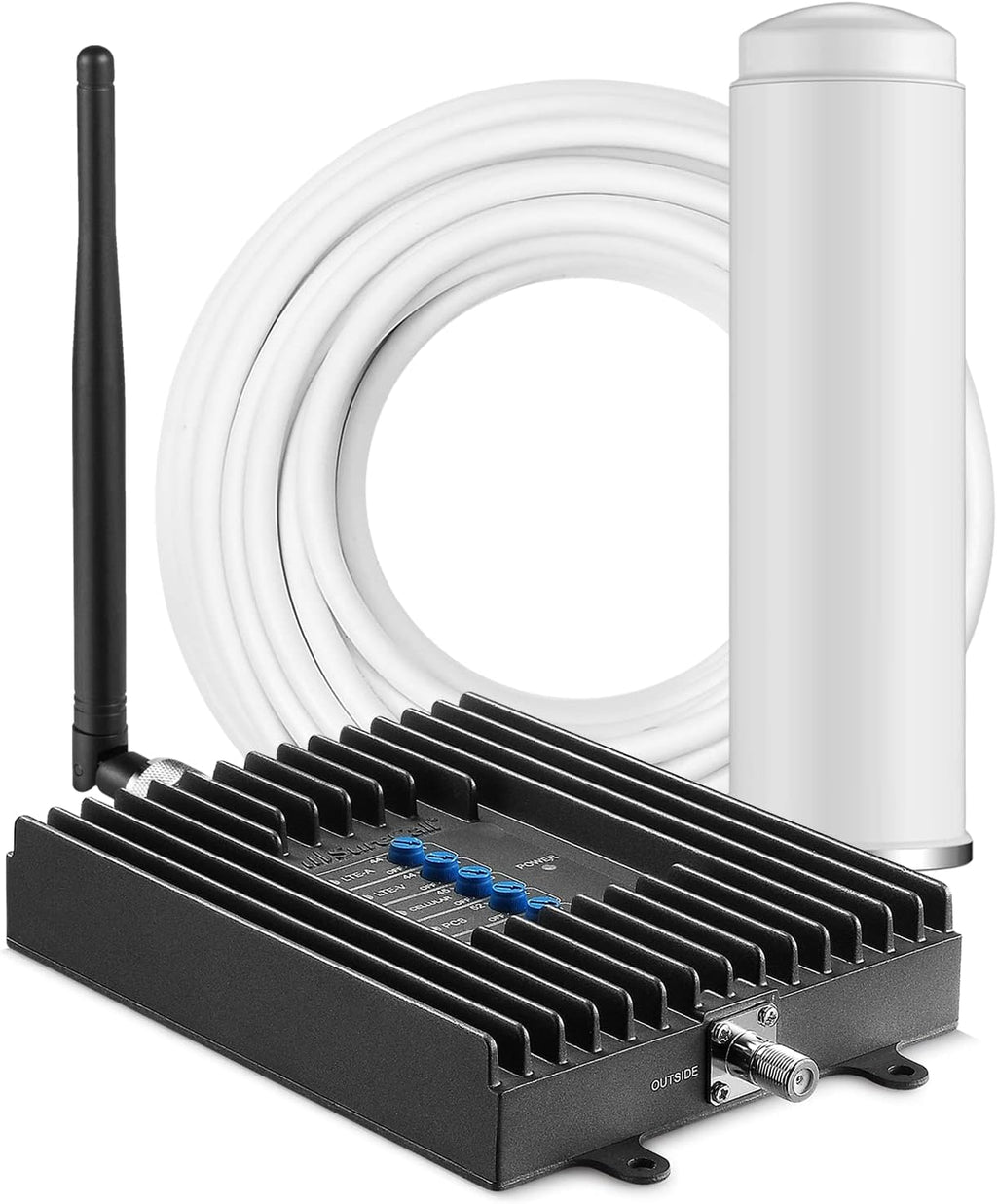 SureCall Fusion4Home Cell Phone Signal Booster up to 2000 sq ft, Boosts 5G/4G LTE, Omni Outdoor Antenna, Home & Office Multi-User All Carrier, Verizon AT&T Sprint T-Mobile, FCC Approved, USA Company