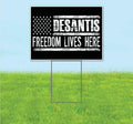 Desantis 2024 (18' x 24') Yard Sign, Quantity Discounts, Multi-Packs, Includes Metal Step Stake, Bandit, New, Advertising, USA | Election, Political, Republican, President, Vote
