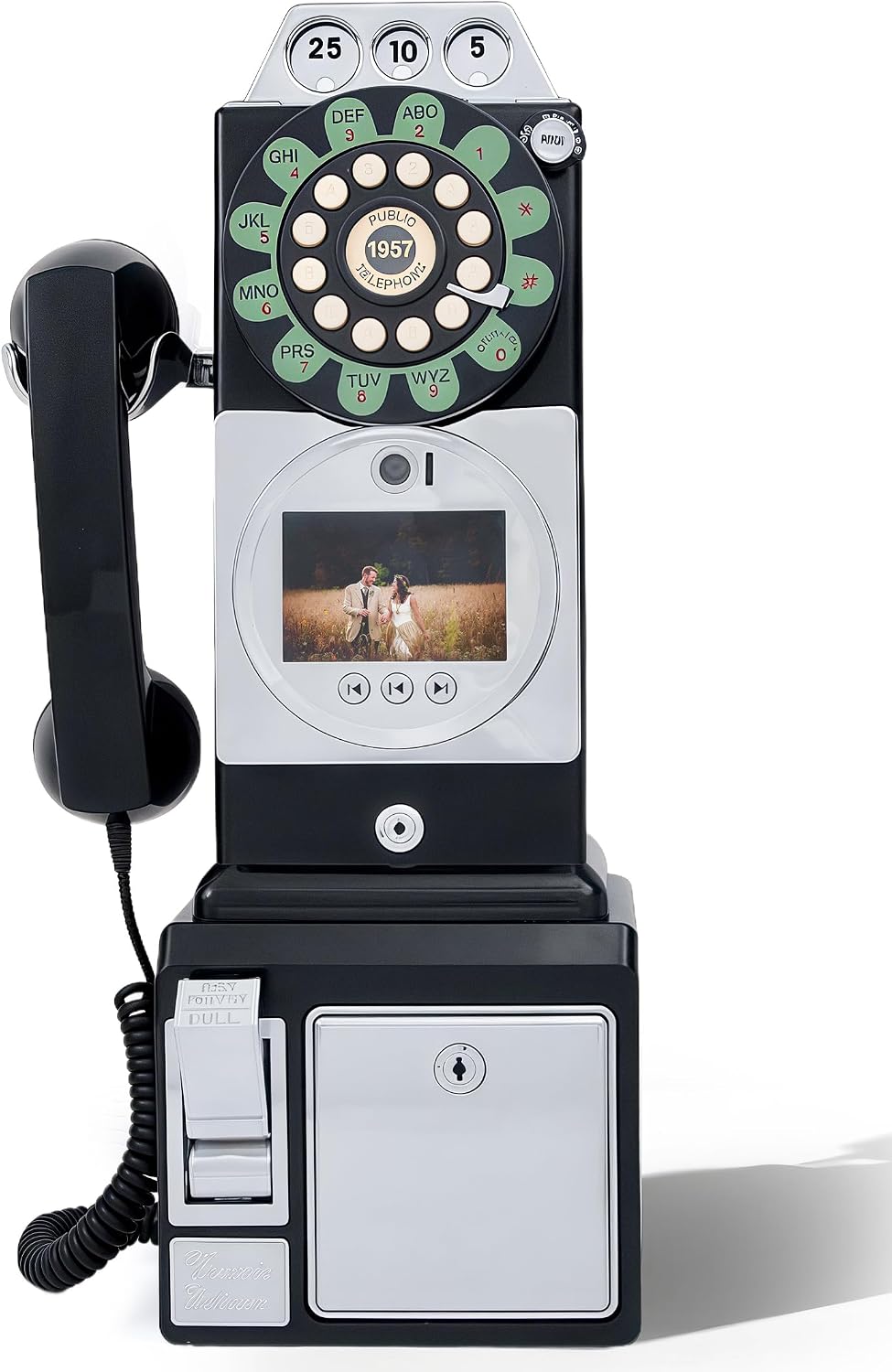 RetroVox Video & Audio Guest Book Wedding Phone Guestbook Creative Easy to Use & Fun Engagements Anniversaries Baby Showers Graduation (A Video Black)