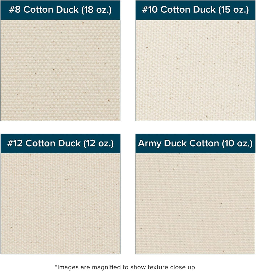 Creative Mark Unprimed Cotton Duck Deluxe Canvas Roll - 7 Ounce Single Fill Roll - 52' x 30 Yards - Uniform Medium Texture - Economy Cotton Sheeting - Bulk Un-Stretched Duck Canvas Fabric for Artists