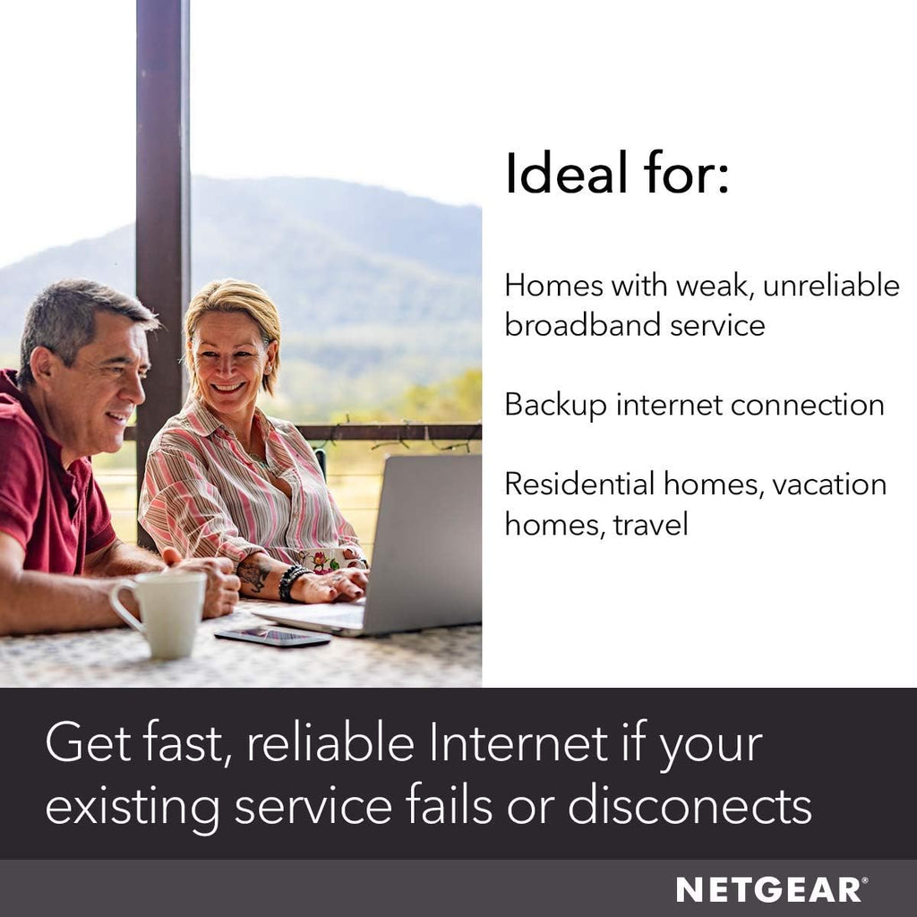 NETGEAR 4G LTE Modem with Two Gigabit Ethernet Ports – Instant Broadband Connection | Works with AT&T and Alternate Carriers (LB2120)