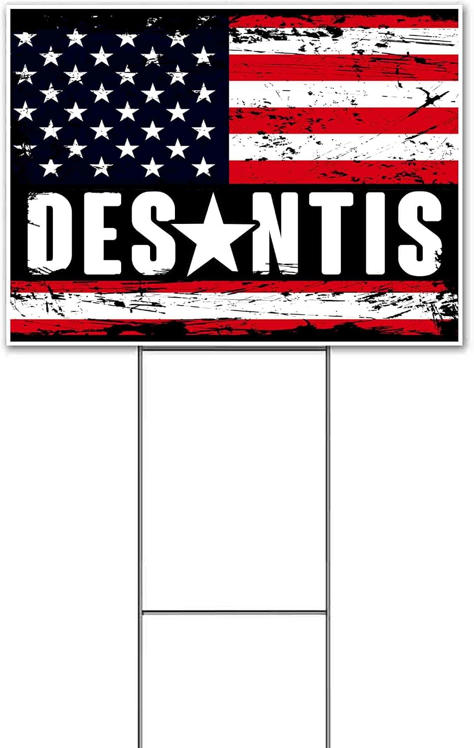 Desantis 2024 (18' x 24') Yard Sign, Quantity Discounts, Multi-Packs, Includes Metal Step Stake, Bandit, New, Advertising, USA | Election, Political, Republican, Vote