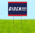 Biden Harris 2024 (18' x 24') Yard Sign, Quantity Discounts, Multi-Packs, Includes Metal Step Stake, Bandit, New, Advertising, USA | Election, Political, Democrat, Vote