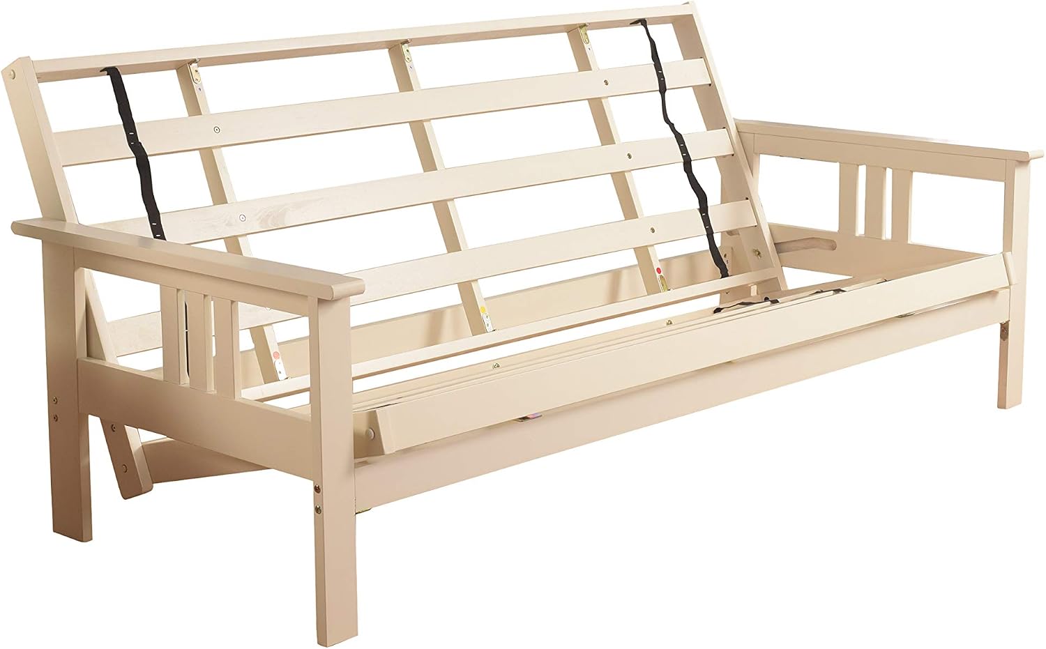 Kodiak Furniture Monterey Futon Frame, No Drawers, Antique White