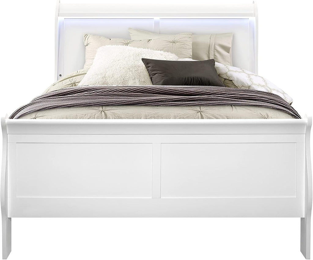 Global Furniture USA Charlie White Full Bed