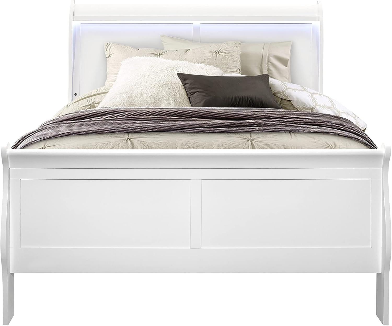 Global Furniture USA Charlie White Full Bed
