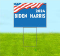 Biden Harris 2024 (18' x 24') Yard Sign, Quantity Discounts, Multi-Packs, Includes Metal Step Stake, Bandit, New, Advertising, USA | Election, Political, Democrat, Vote