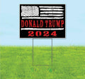 Donald Trump 2024 (18' x 24') Yard Sign, Quantity Discounts, Multi-Packs, Includes Metal Step Stake, Bandit, New, Advertising, USA | Election, Political, Republican, President, Vote