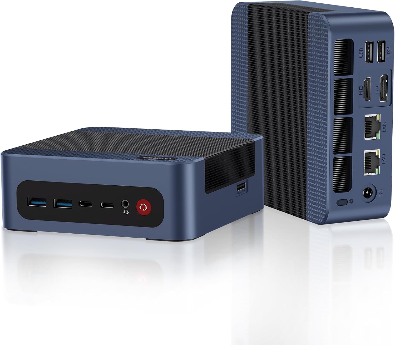 Reatan Mini PC Gaming A8 Oculink AMD Ryzen 7 8745HS Dual LAN 2.5Gbps Desktop Computer 32GB DDR5 1TB NVME SSD, USB4.0 HDMI DP USB-C WiFi6 & BT5.2 Mini Computer for Design Office