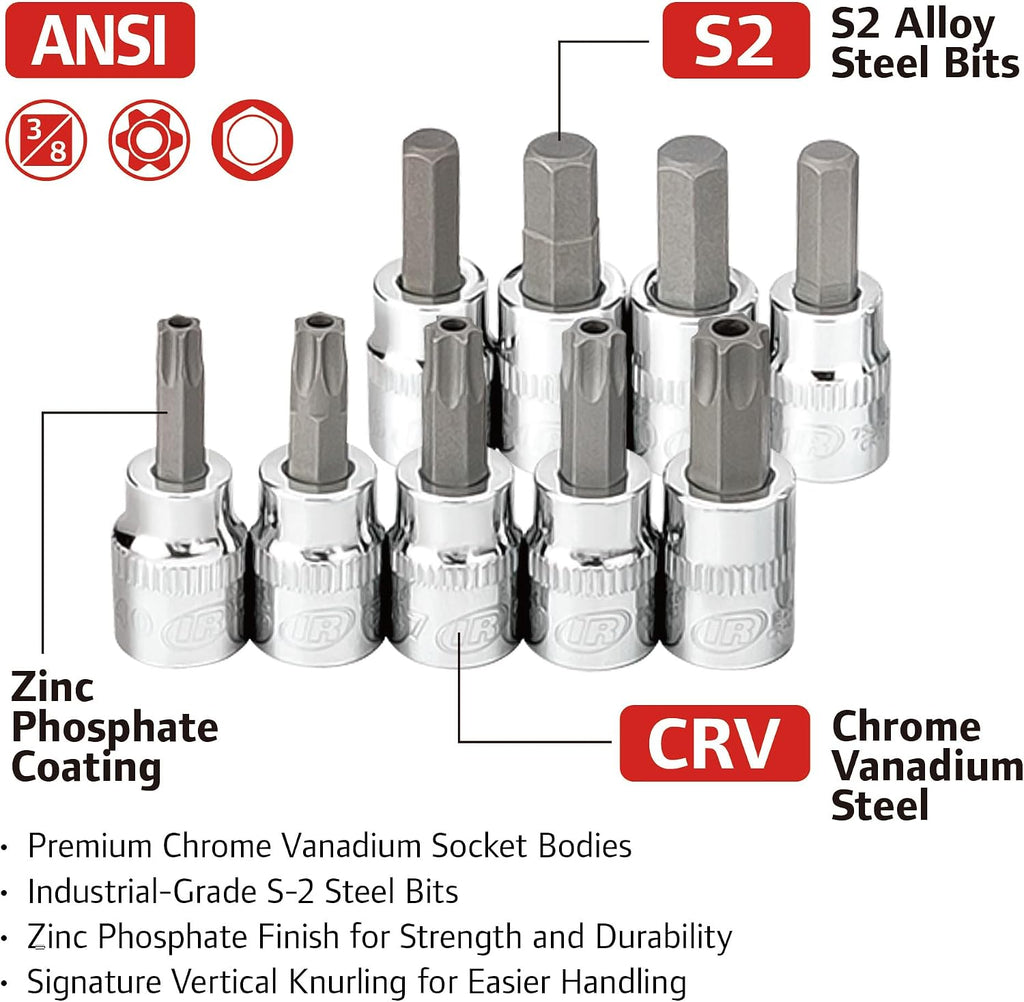 Ingersoll Rand 205 Pc. SAE/Metric Master Mechanics Tool Set- 752022