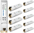 [10 Pack] 1.25/2.5/5/10G SFP+ to RJ45 Transceiver, 10Gbase-T SFP+ Ethernet Copper Module for Cisco SFP-10G-T-S, MikroTik S+RJ10, Ubiquiti UF-RJ45-10G, Netgear, TP-Link, Fortinet (CAT.6a/CAT7, 30m)