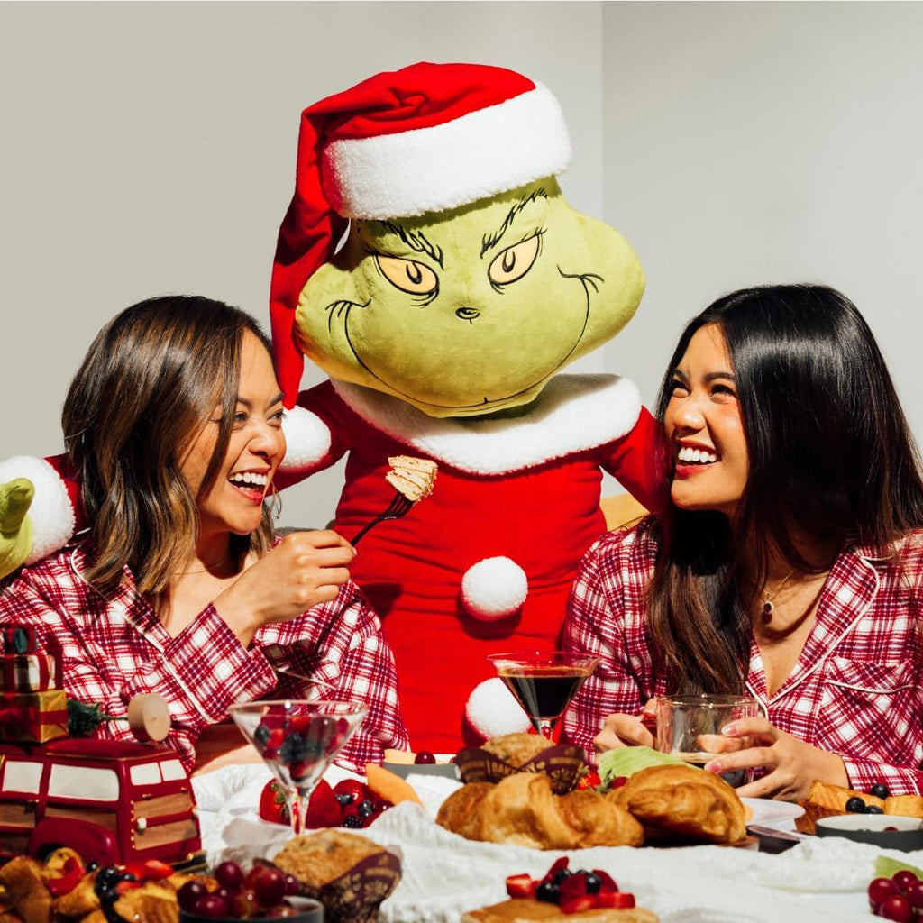 Franco Dr. Seuss The Grinch Holiday & Christmas Bedding Super Soft Life Size Plush 60 Inch Large Oversized Cuddle Pillow Buddy,(Officially Licensed Product) Collectibles