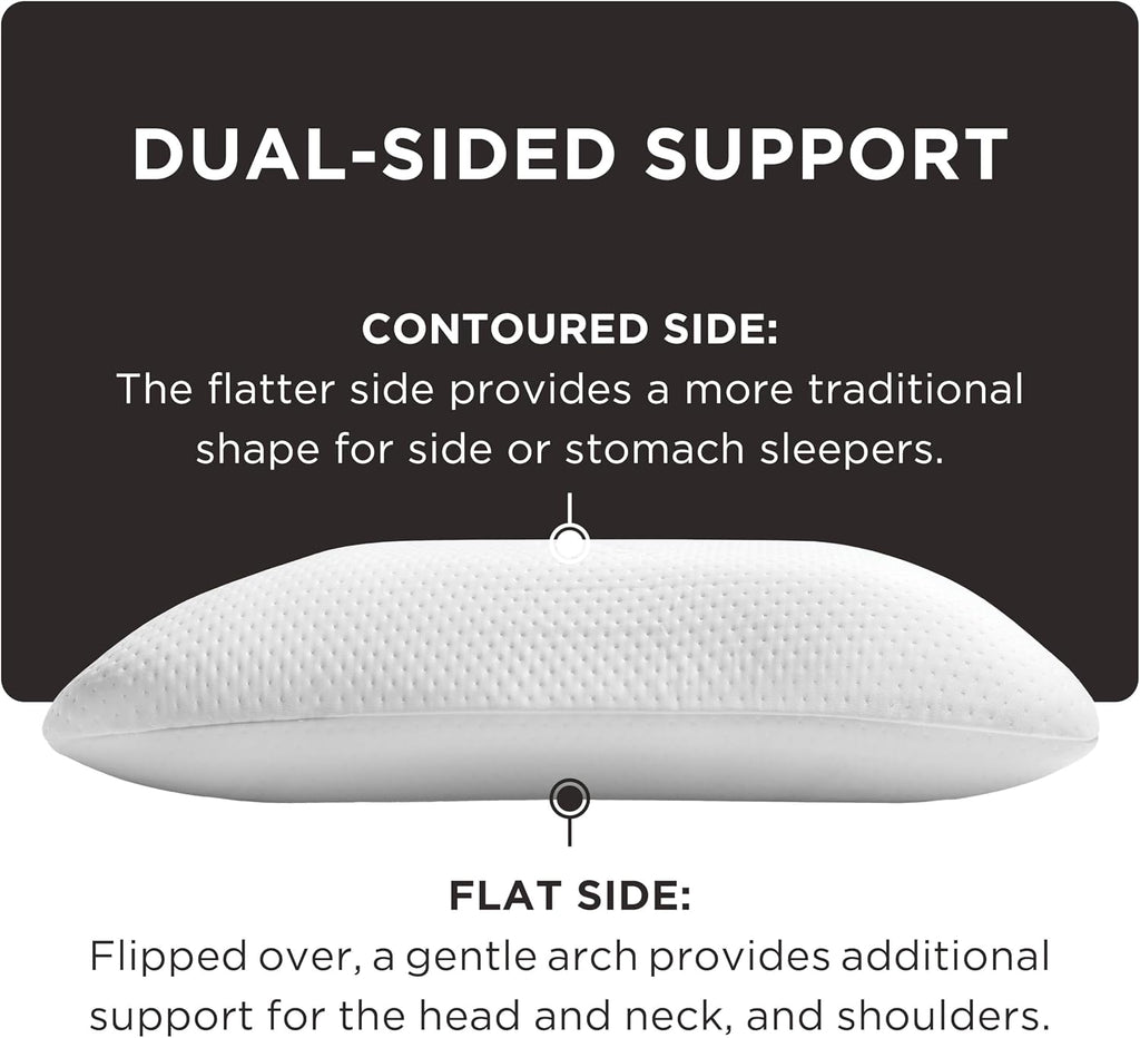 TEMPUR-Pedic TEMPUR-Symphony Pillow, Standard-2-Pack, Standard, White 2 Count
