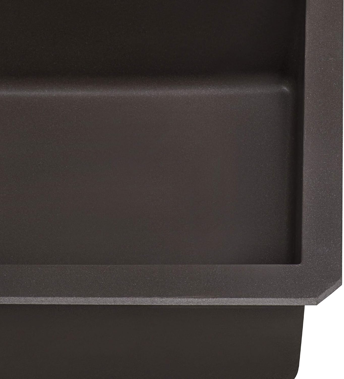 Ruvati 32 x 19 inch epiGranite Undermount Granite Composite Quartz Single Bowl Kitchen Sink - Espresso Brown - RVG2033ES