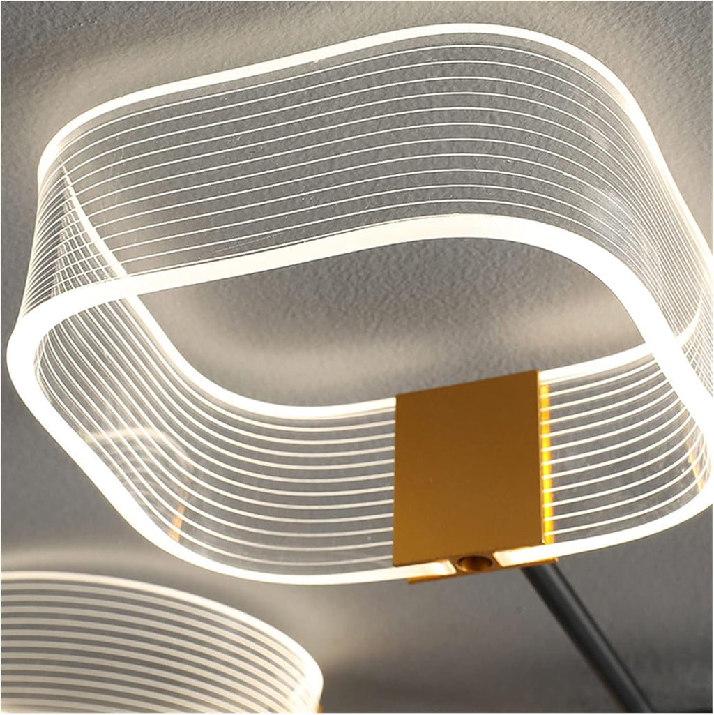 LED Modern Chandelier Lamp, Modern LED Chandelier Acrylic Transparent Lampshade Home Living Room Restaurant Bedroom - Chandelier,Modern LED Chandelier,Ceiling Light fixtures