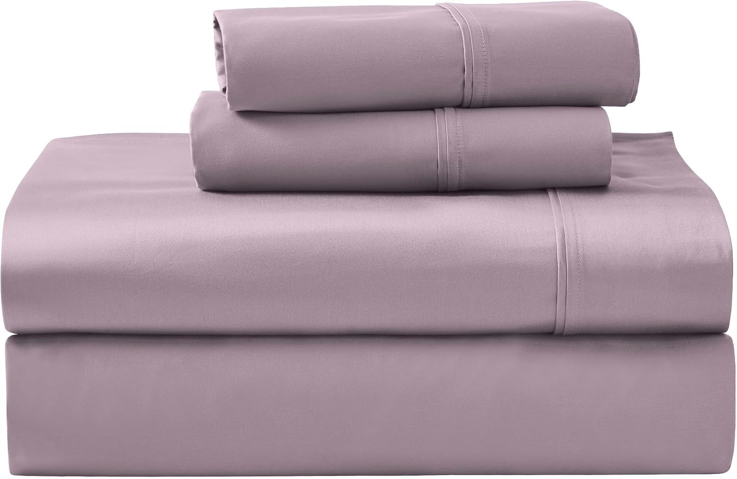 Superior 1200 Thread Count Egyptian Cotton Sheet Set, Bedroom Sheets, Modern Home Essentials, Luxury Bedding, 1 Elastic Deep Pocket Fitted Bed Sheet, 1 Flat Sheet, 2 Pillowcases, Queen, Zephyr