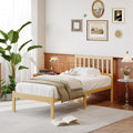 14 in High Solid Bamboo Wood Twin XL Bed Frame with Headboard, Platform Twin XL Size Bed Frame, Heavy Duty, No Box Spring Needed, Nosie Free