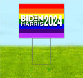 Biden Harris 2024 (18' x 24') Yard Sign, Quantity Discounts, Multi-Packs, Includes Metal Step Stake, Bandit, New, Advertising, USA | Election, Political, Democrat, Vote