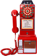 Audio Guest Book Wedding Phone, Audio Phone guestbook, Unique Phone Voice Recorder, Audio guestbook Like Leaving A Voicemail Message, Preserve Your Special Occasions (Antique, Red)