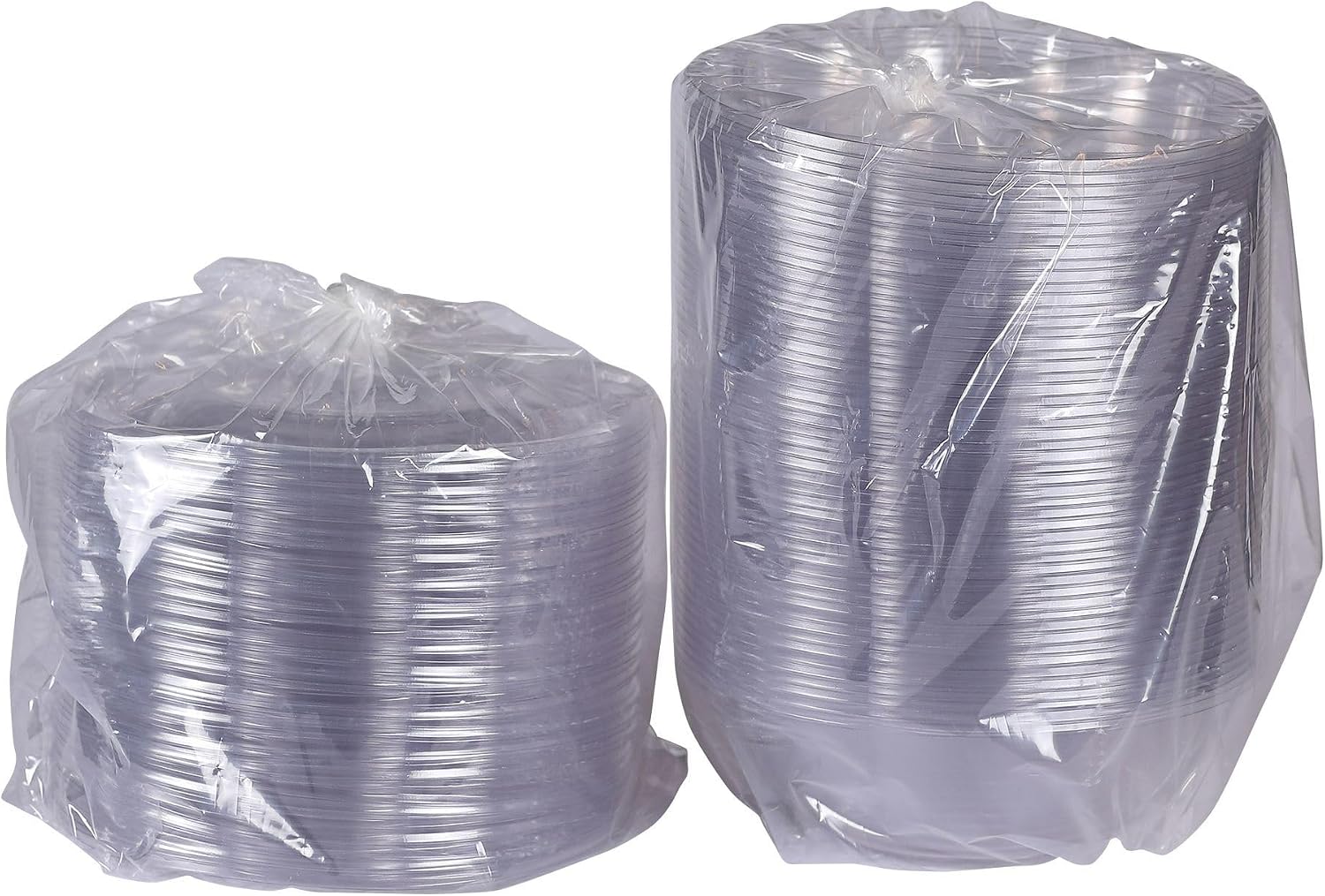 Eco-Products Compostable Clear PLA Plastic 64oz Large Salad Bowl With Lid, Case of 150, Grab 'n' Go Round Cold Takeout Food Containers, Renewable Plant-Based, Disposable, ASTM Compliant, BPI-Certified