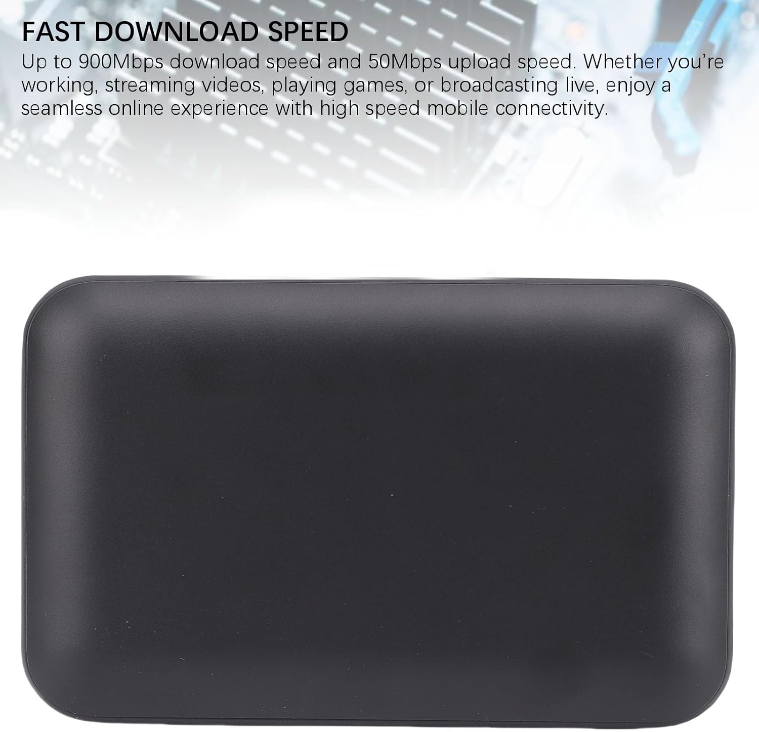 LICAEVEY 5G Mobile Hotspots Portable WiFi, Router with SIM Card Slot, 900mbps 5G Modem Wireless Router with 10000mah Battery, Supports 16 Connected Devices