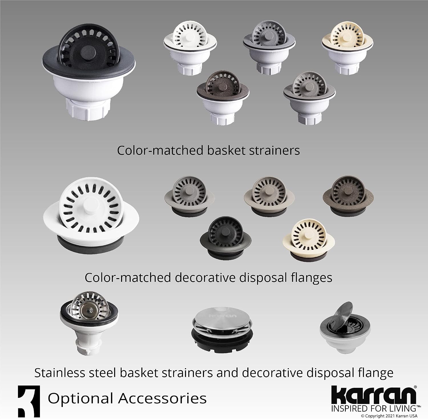 Karran 33 Inch Drop In Double Bowl Kitchen Sink – 60/40 Quartz Composite Granite Top Mount Sink, Deep Basins, 1 Hole with Additional Knockouts, Heat & Scratch Resistant in Grey
