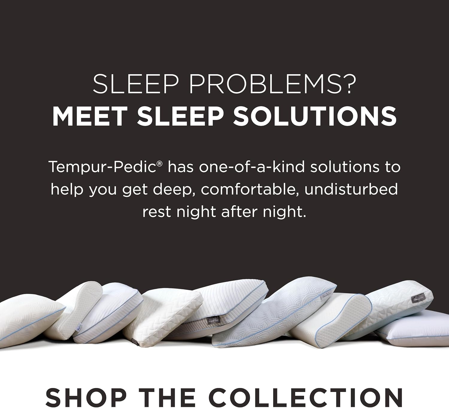 TEMPUR-Pedic TEMPUR-Symphony Pillow, Standard-2-Pack, Standard, White 2 Count