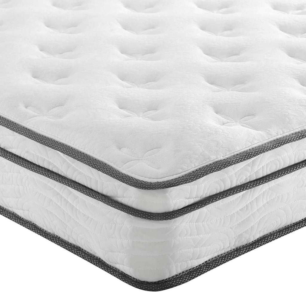 Modway Jenna 8' Innerspring and Memory Foam King Mattress With Individually Encased Coils
