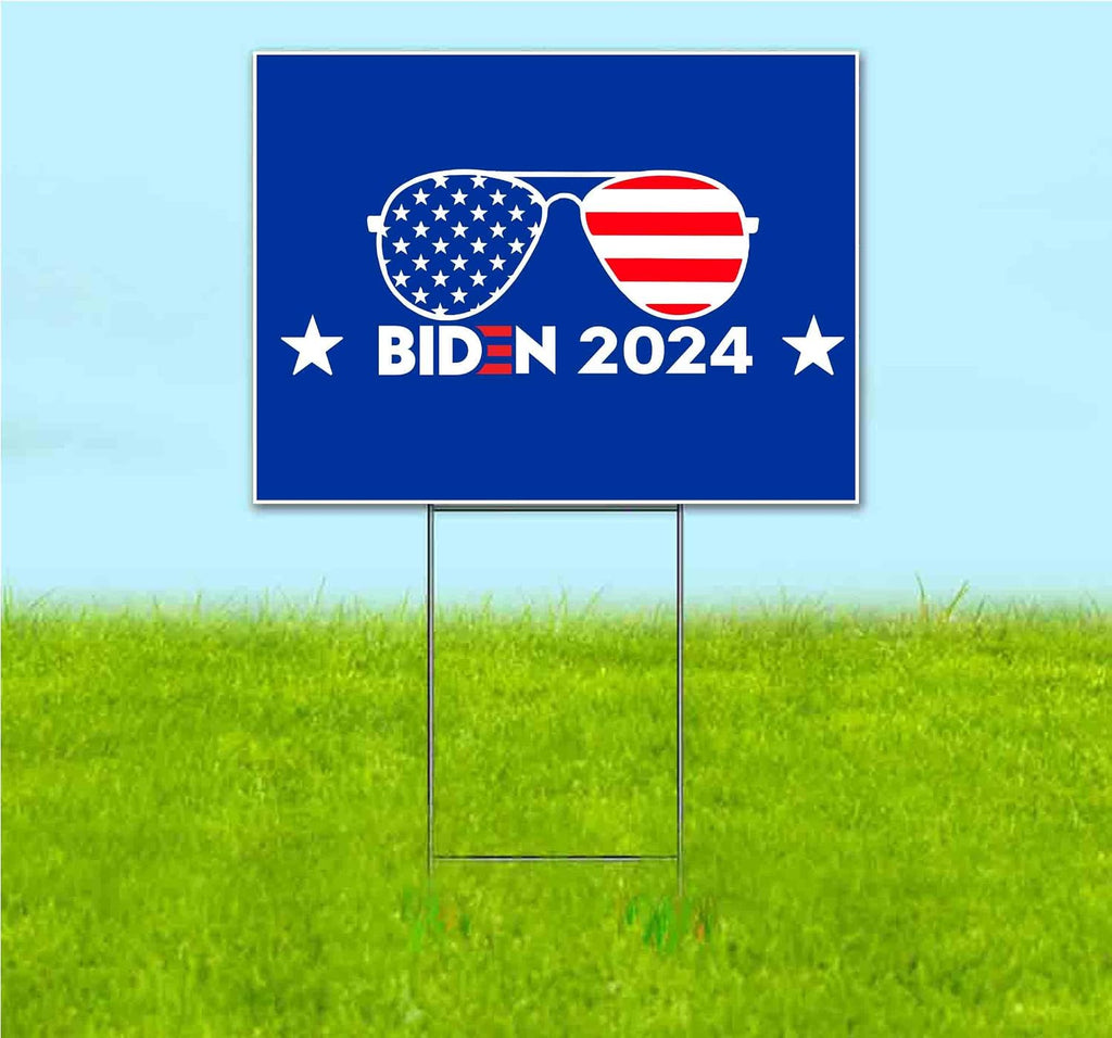 Biden 2024 (18' x 24') Yard Sign, Quantity Discounts, Multi-Packs, Includes Metal Step Stake, Bandit, New, Advertising, USA | Election, Political, Democrat, Vote