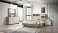 4 Pc Full Bedroom Set Made with Wood in Beige Brown