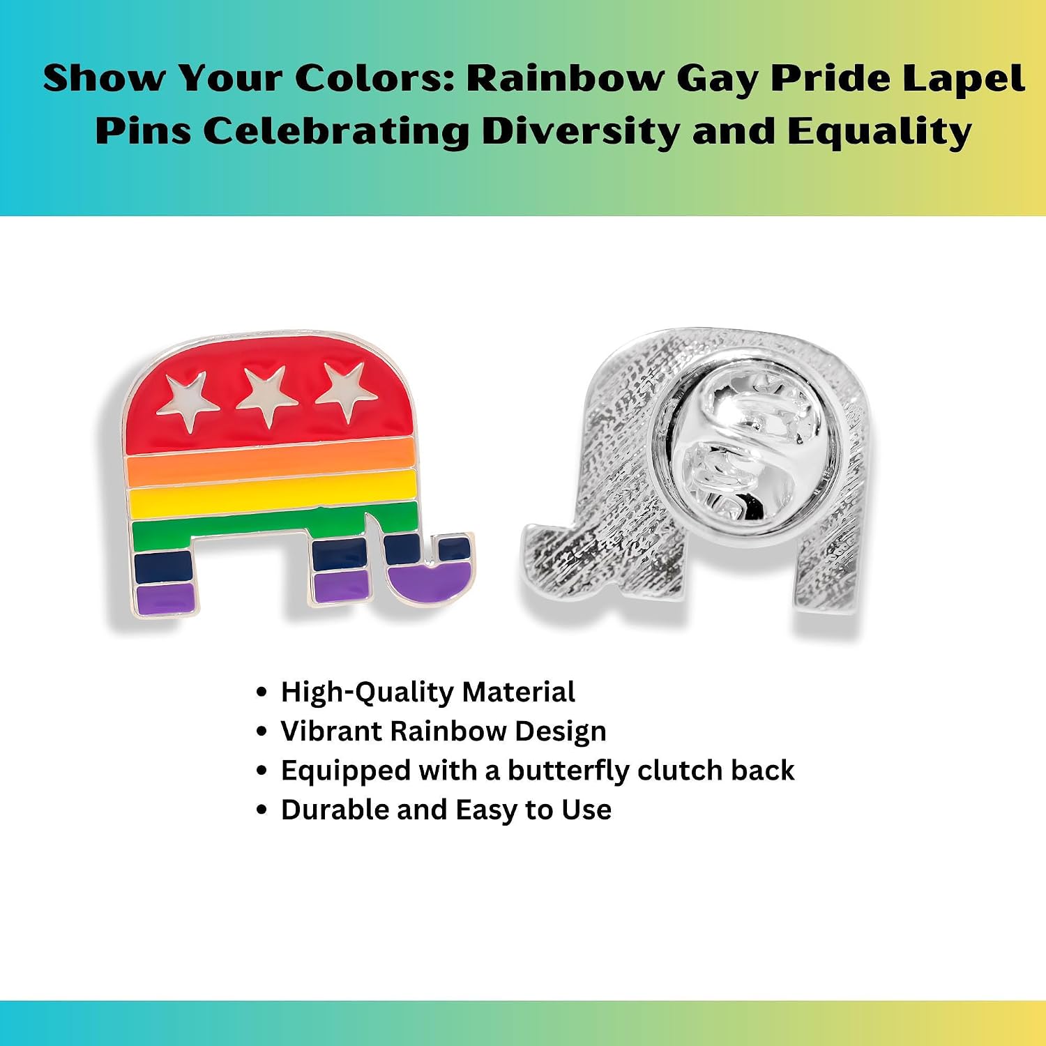 1/2/5/10/25/50/100pcs Pride Rainbow Pins for LGBTQ+ Gay Pride - Raise Awareness - Show Support at Parades, Marches, and Beyond - Durable Vibrant Design for All Occasions