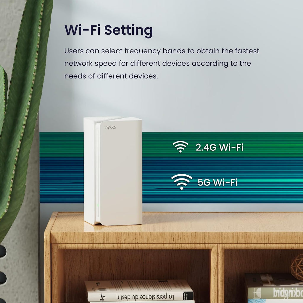 Tenda AX5400 Mesh WiFi 6 System Nova MX15 Pro - 5600 sq.ft WiFi Coverage - Whole Home WiFi 6 Mesh System - Dual-Band Mesh Router for 200 Devices - 6 * 3dBi Antennas for Strong Signal - 2-Pack