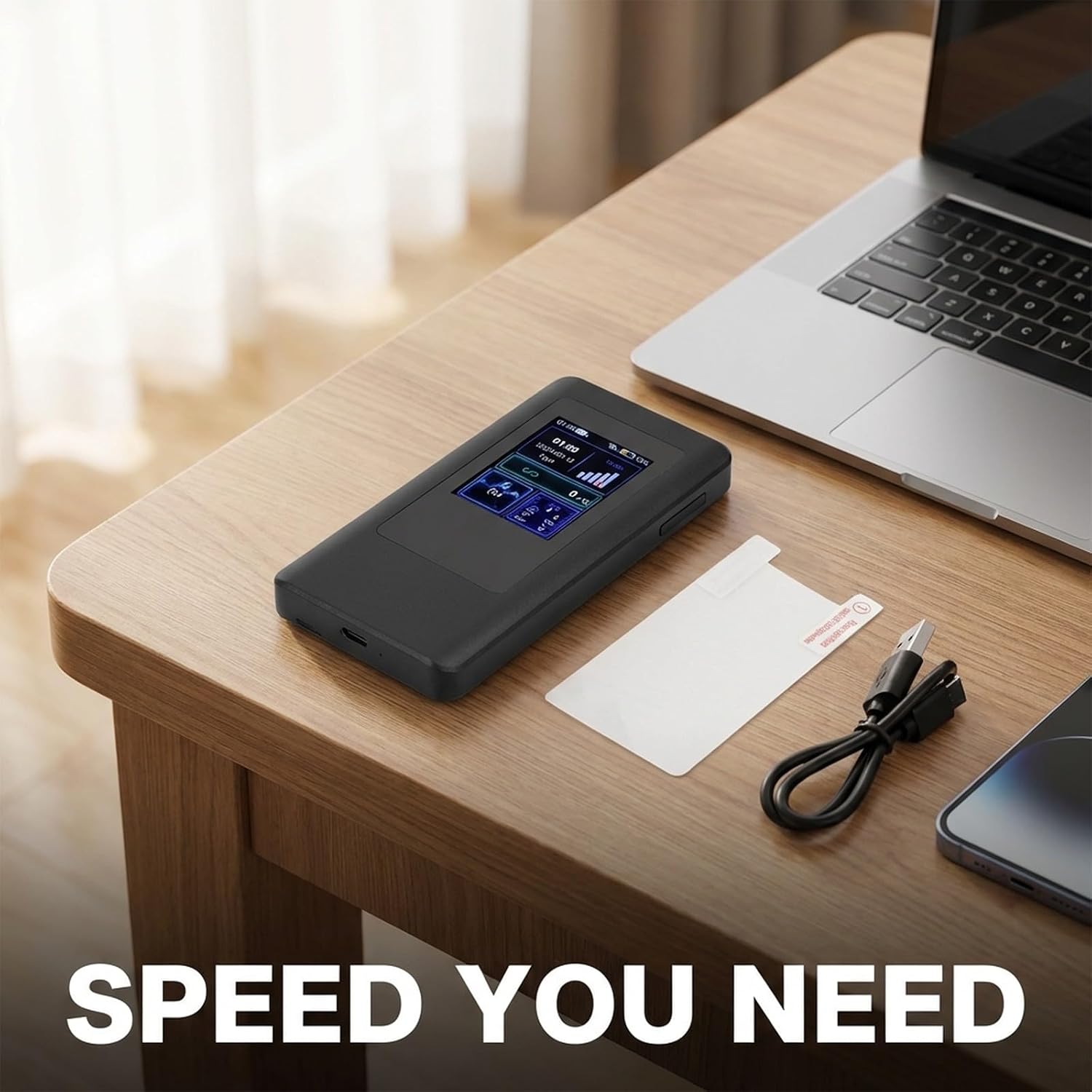 5G Mobile Hotspot, Portable WiFi Device with Dual Band 2.4/5.8GHz and 4400mAh Battery – High Speed Wireless Internet, Supports 16 Devices for Travel, Business, Home