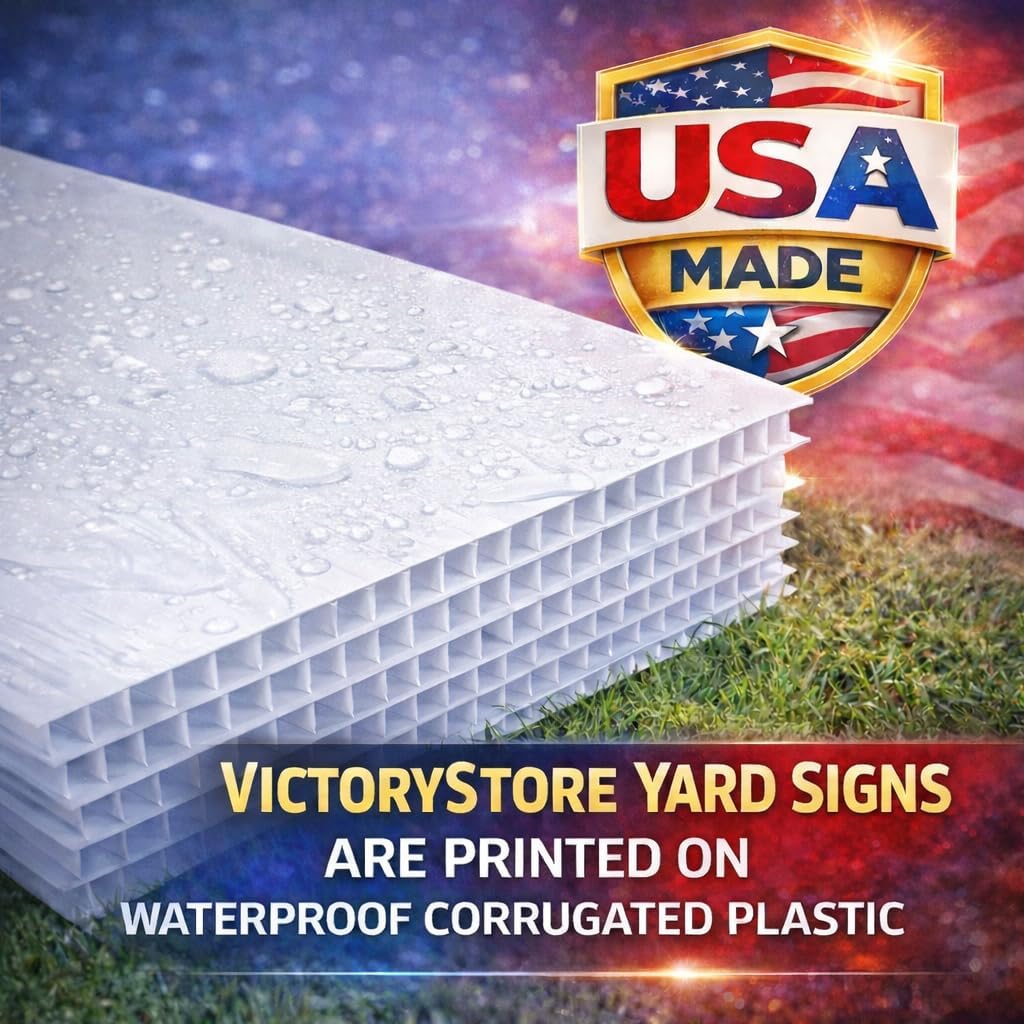 Marco Rubio 2028 Yard Sign 18x24 Double-Sided Political Campaign Lawn Signs with Metal Stakes, Waterproof Corrugated Plastic (5)