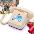 UKBW Video Audio Guest Book Phone, 1080P Video GuestBook Wedding Phone, 32G SD Card Customized Video Audio Guest Book Alternatives with Lens Recording for Birthday Party Anniversary Engagement
