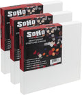SoHo Urban Artist, 30x30 Heavyweight Stretched Cotton Canvas for Painting - 1.5' Deep- 3 Pack, Triple Primed, 100% Cotton Canvas, Archival, Universal Primed for Oil, Acrylic, Alkyd, Mixed Media