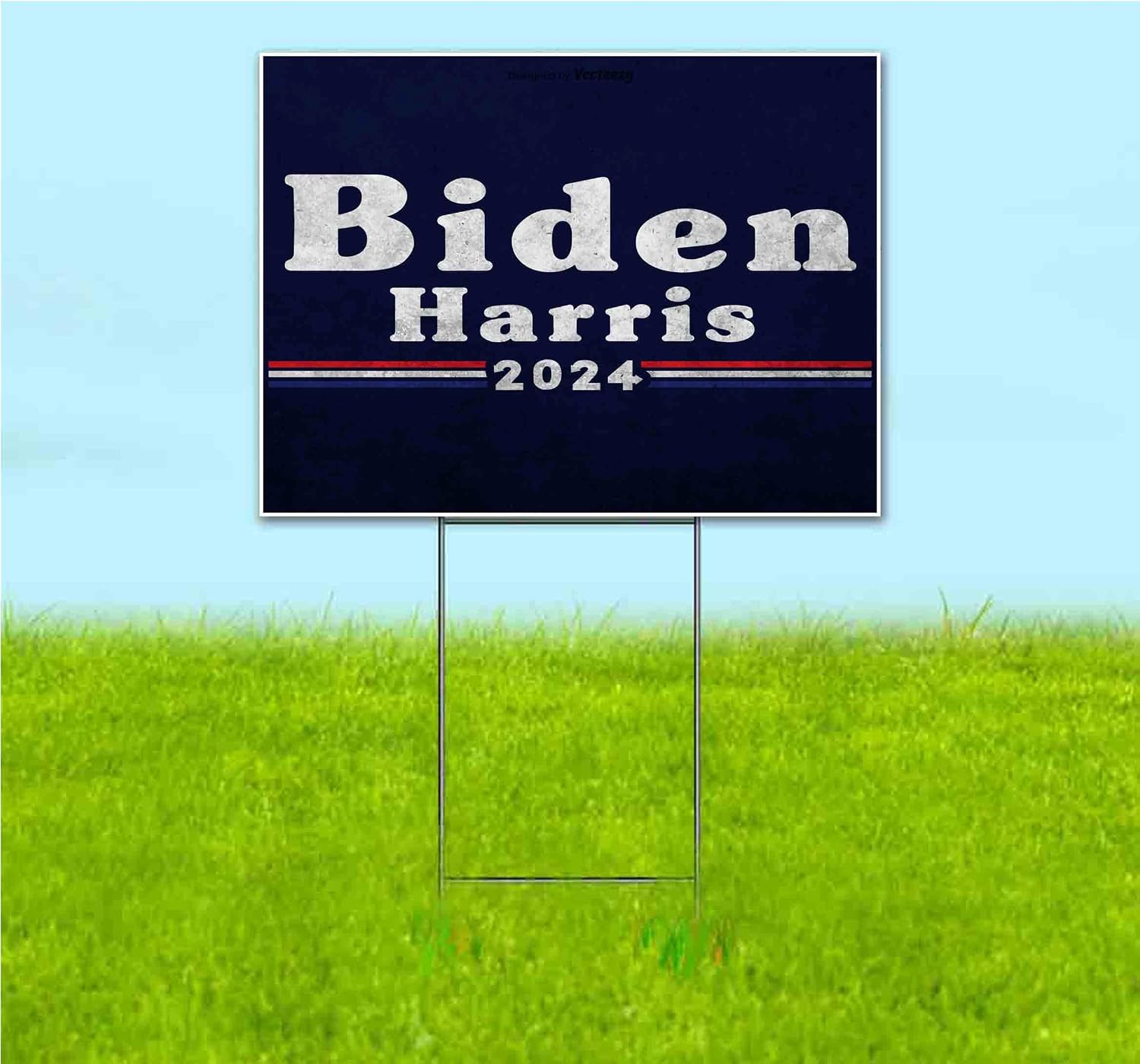 Biden Harris 2024 (18' x 24') Yard Sign, Quantity Discounts, Multi-Packs, Includes Metal Step Stake, Bandit, New, Advertising, USA | Election, Political, Democrat, Vote